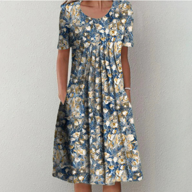 Elegant Floral Midi Dress