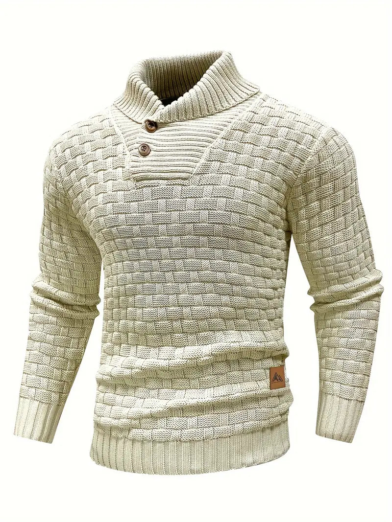 Men’s Textured Knit Pullover