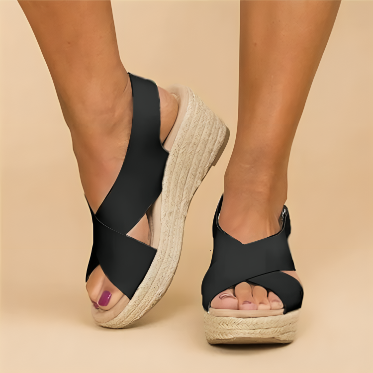Cross-Strap Comfort Sandals