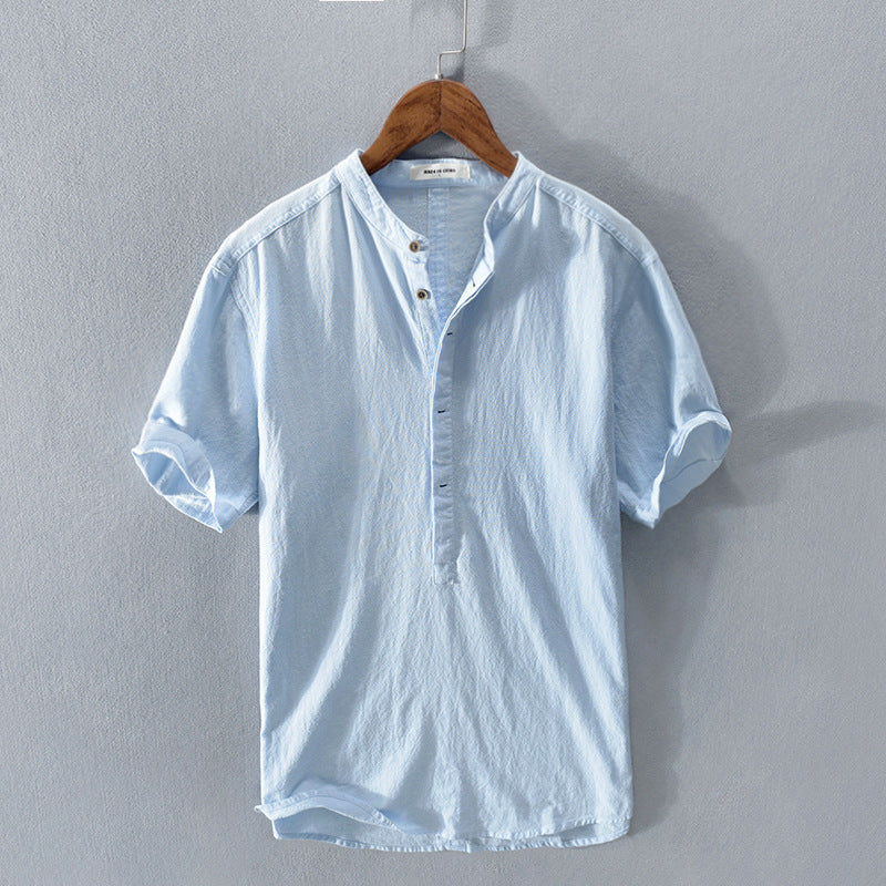 Casual Solid-Colour Shirt