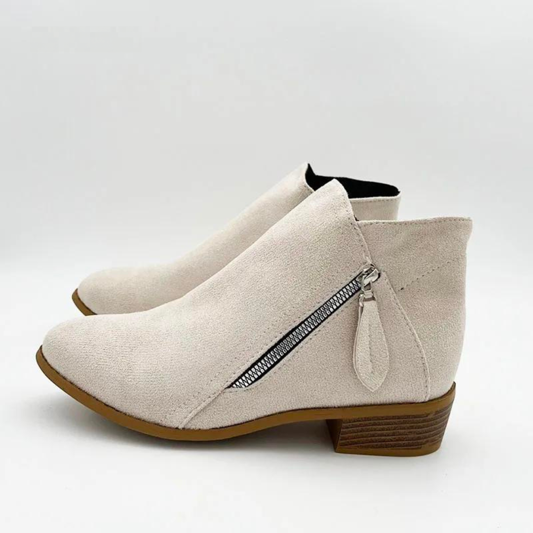 Supportive Ankle Mid-Heel Boots