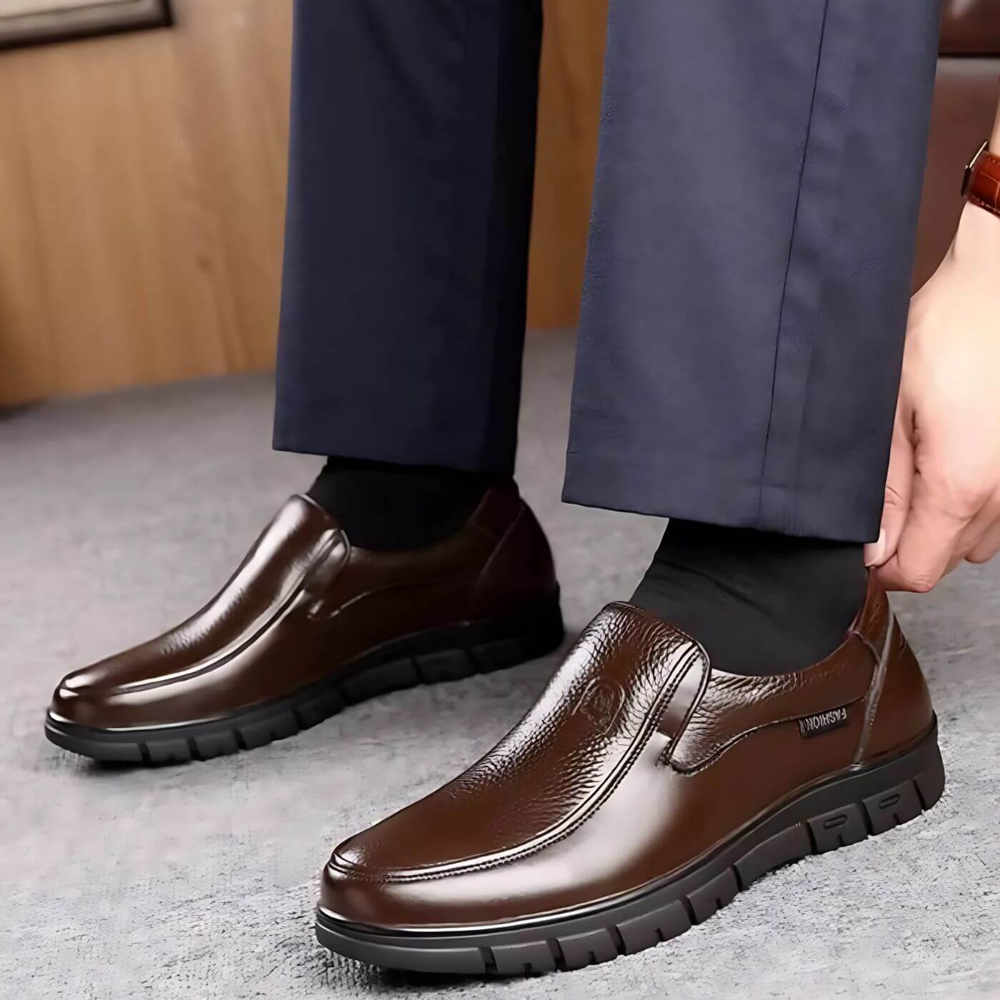 Men’s Supportive Leather Shoes