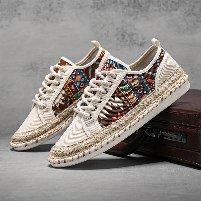 Boho-Inspired Canvas Sneakers
