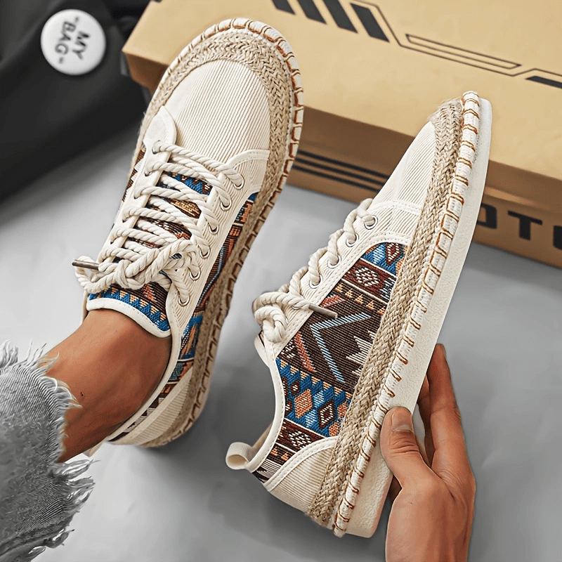 Boho-Inspired Canvas Sneakers