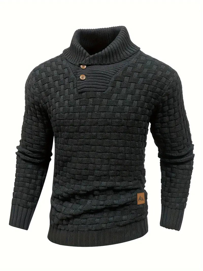 Men’s Textured Knit Pullover