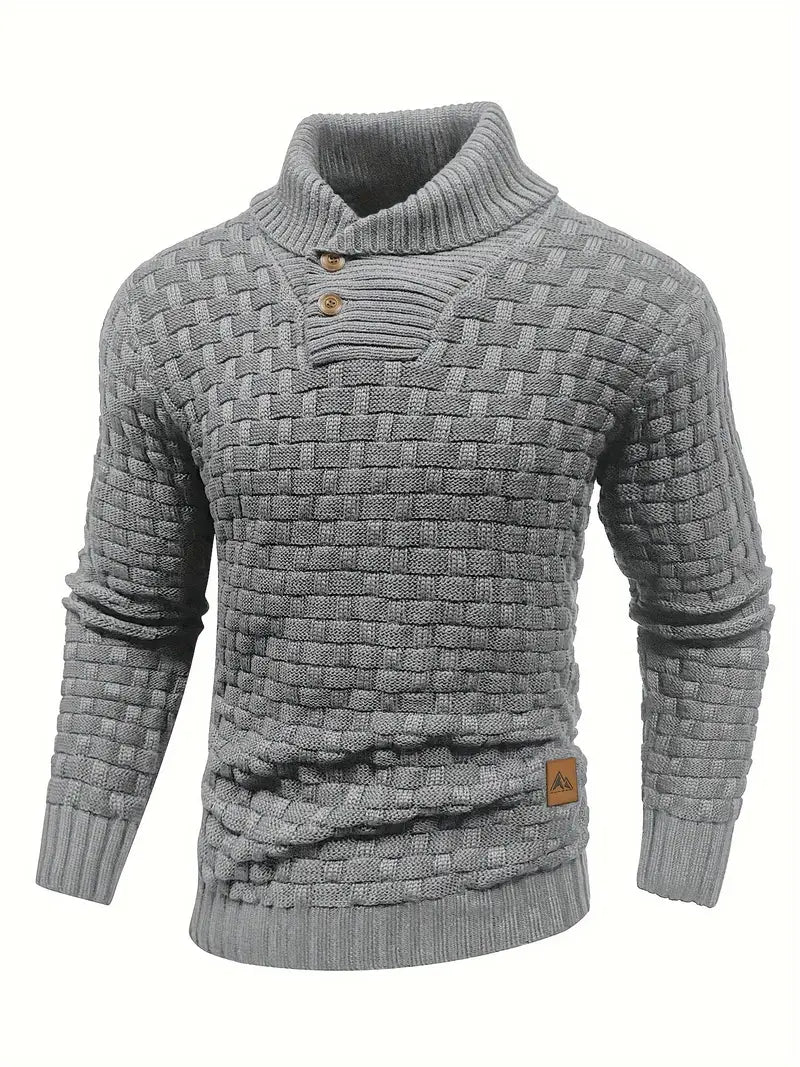 Men’s Textured Knit Pullover