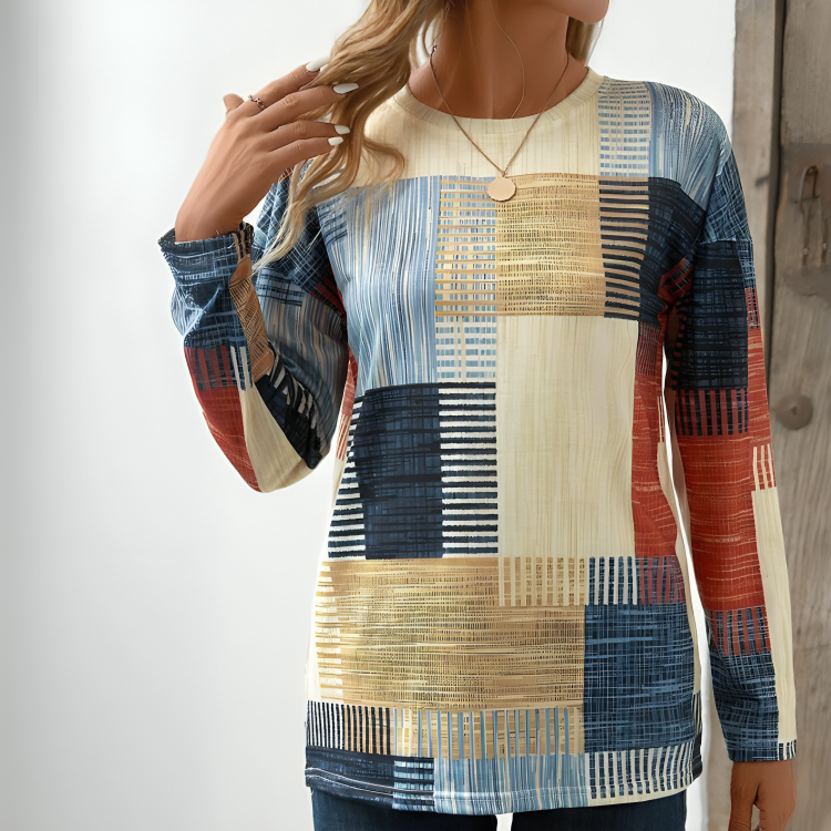 Colourful Round Neck T-Shirt