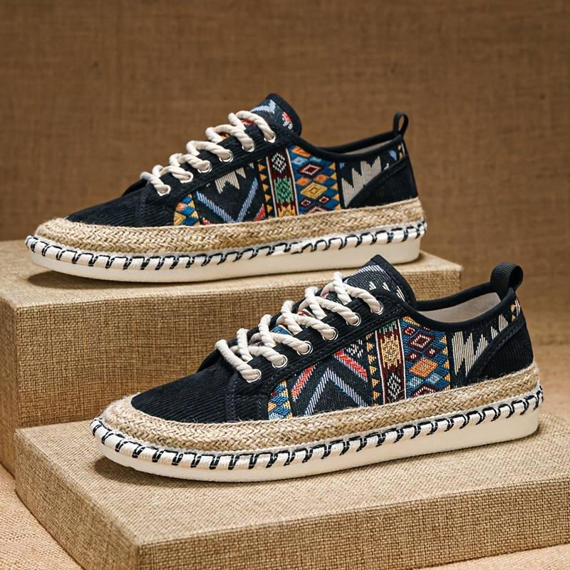 Boho-Inspired Canvas Sneakers