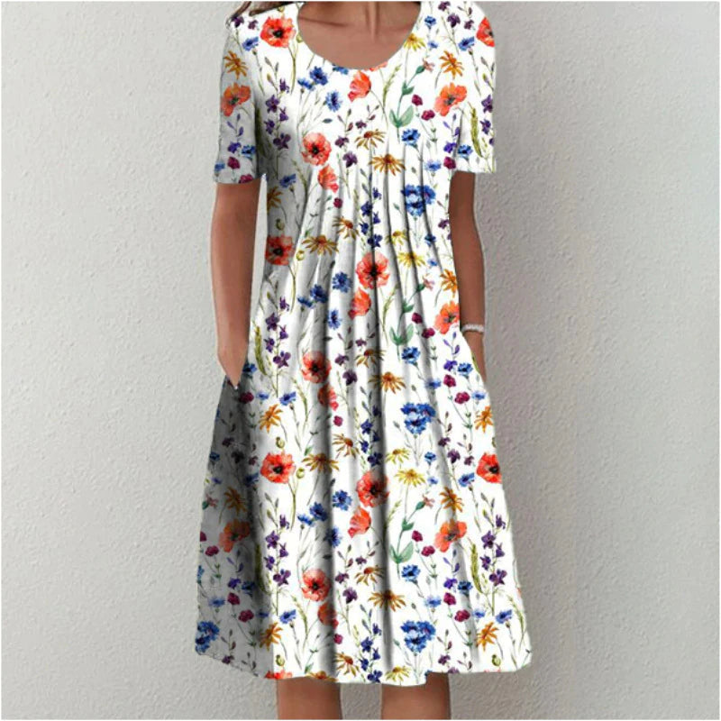 Elegant Floral Midi Dress