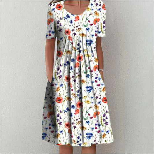 Elegant Floral Midi Dress