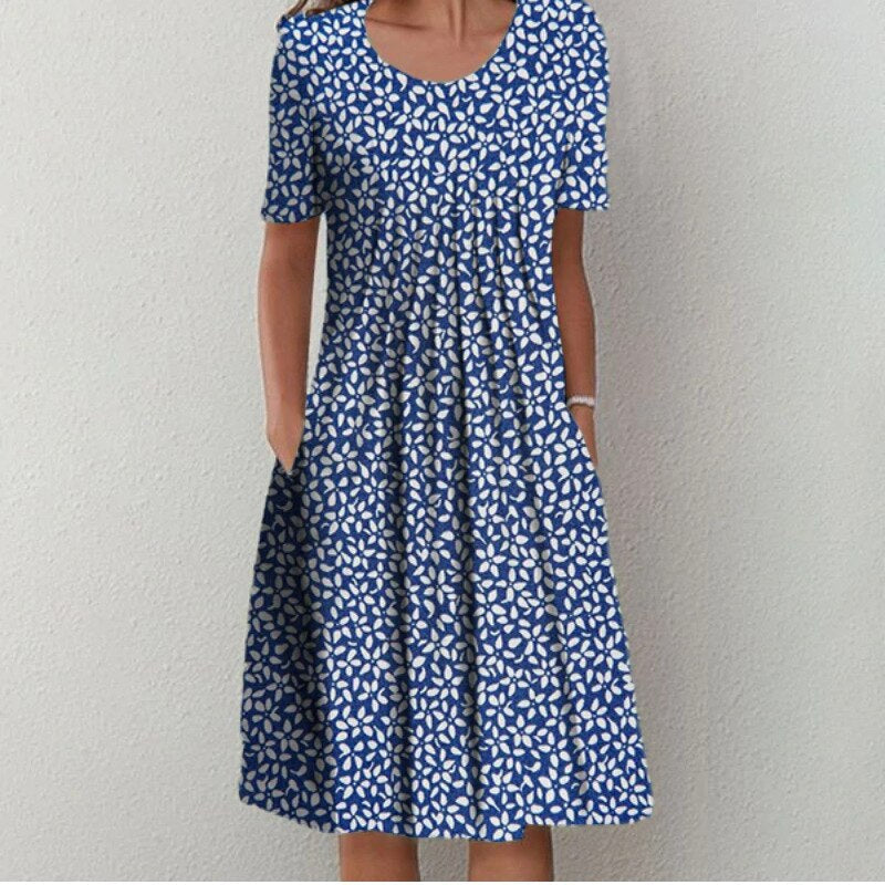 Elegant Floral Midi Dress