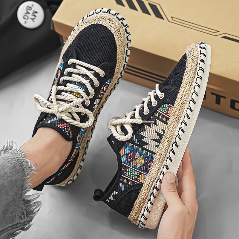 Boho-Inspired Canvas Sneakers