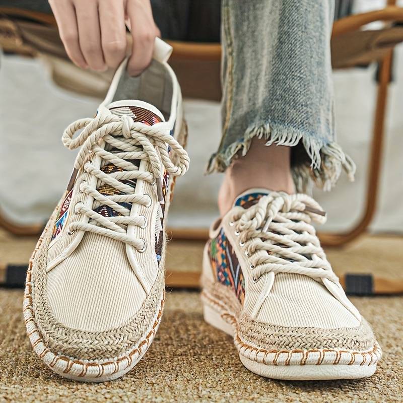 Boho-Inspired Canvas Sneakers