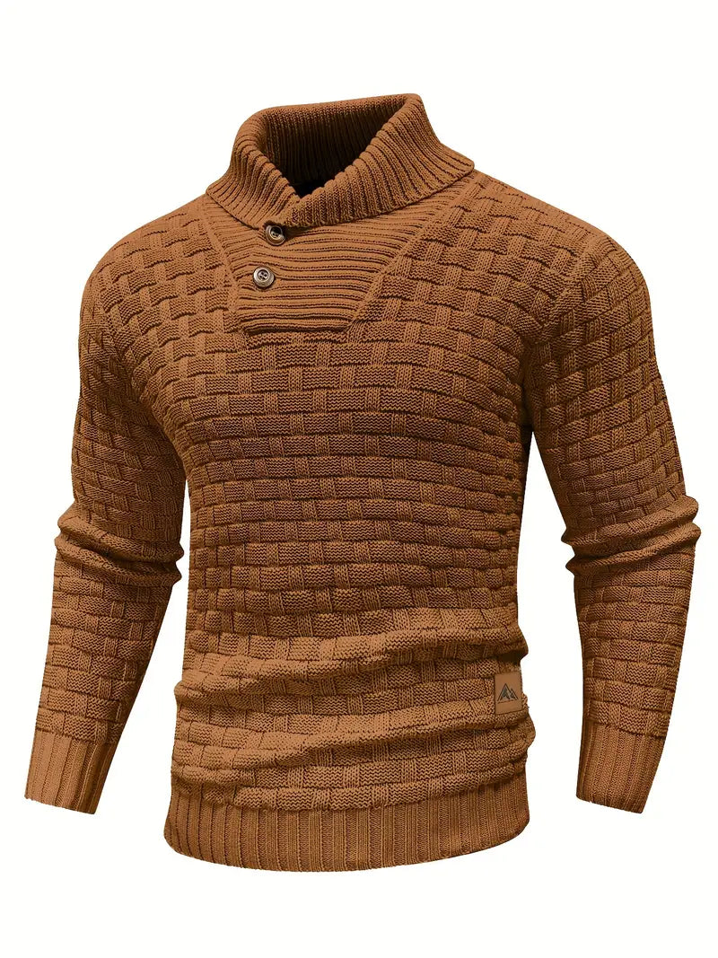 Men’s Textured Knit Pullover