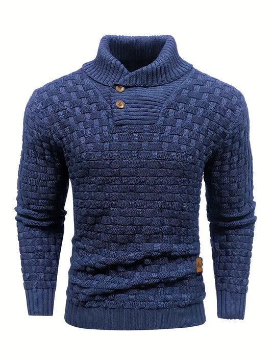 Men’s Textured Knit Pullover