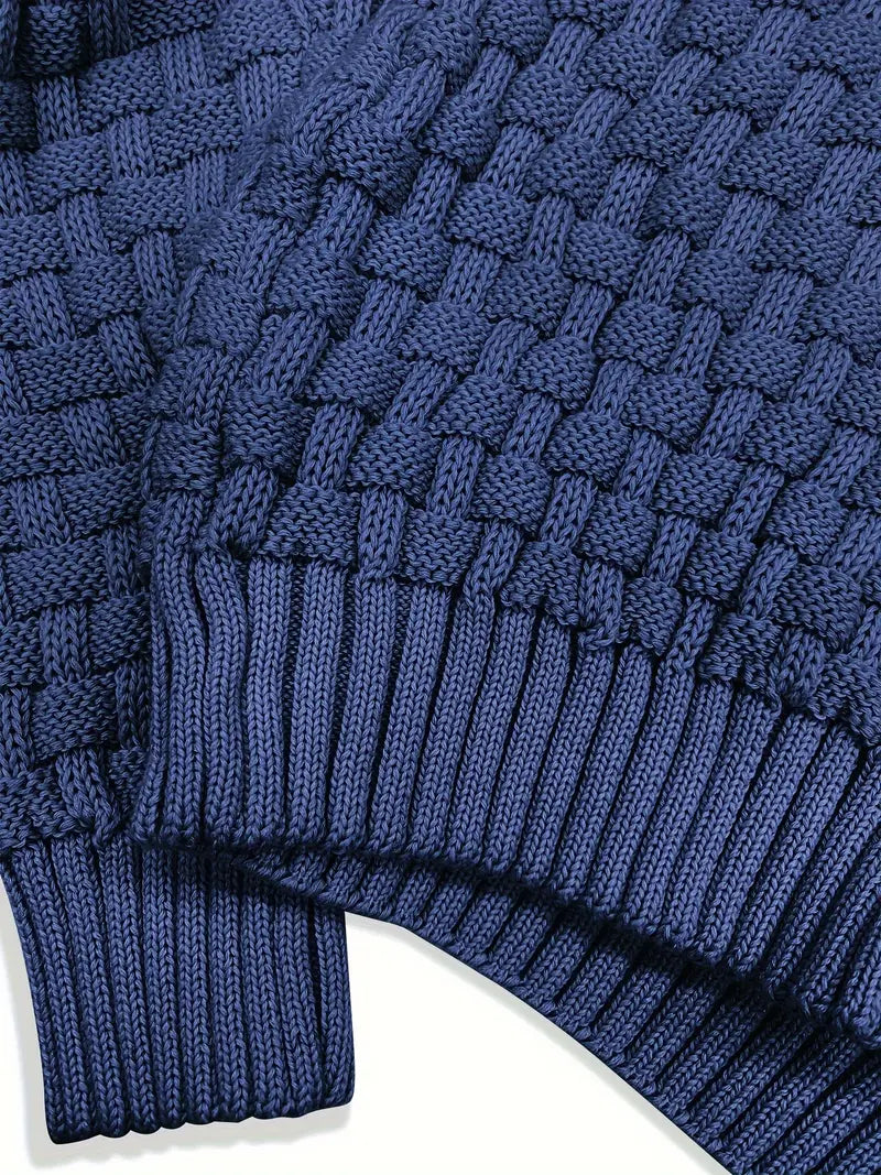 Men’s Textured Knit Pullover
