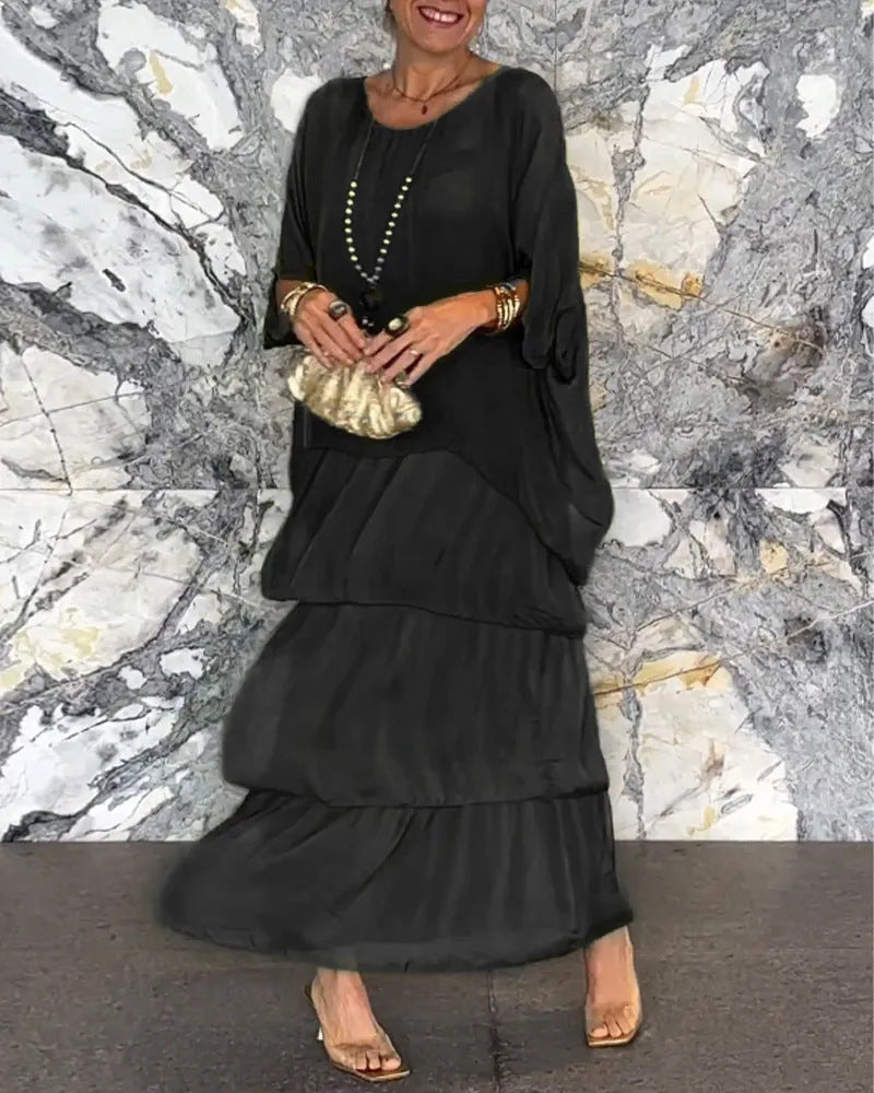 Elegant Chiffon Casual Boho Dress