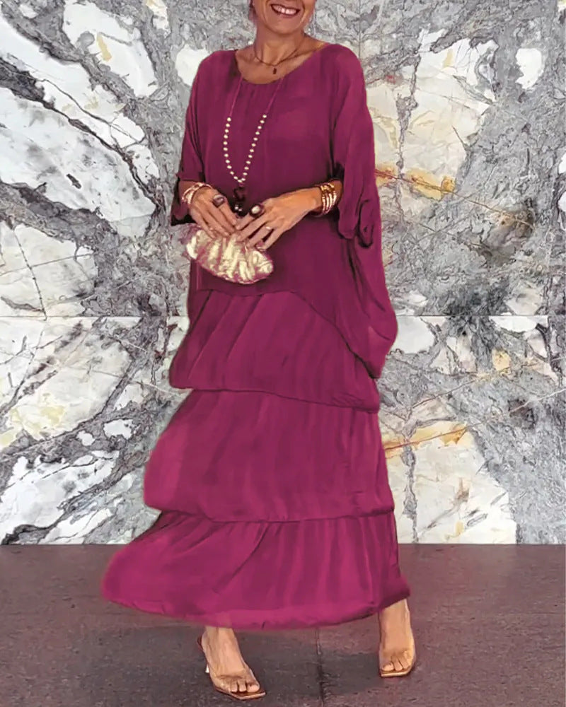 Elegant Chiffon Casual Boho Dress