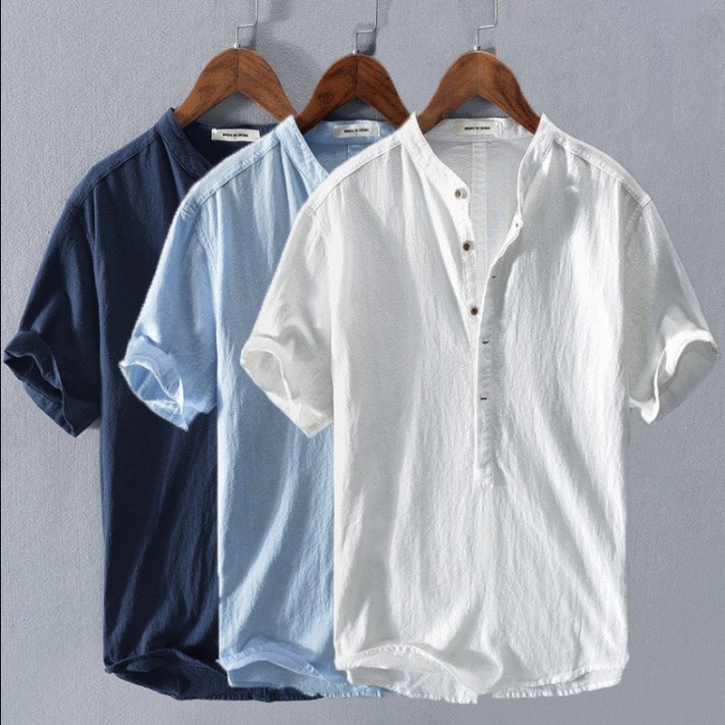 Casual Solid-Colour Shirt