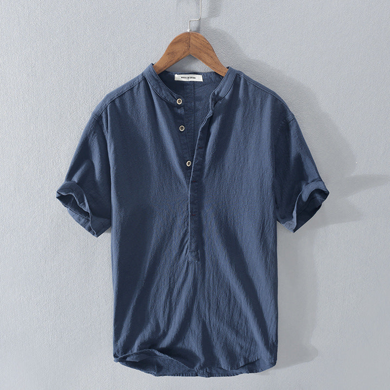 Casual Solid-Colour Shirt