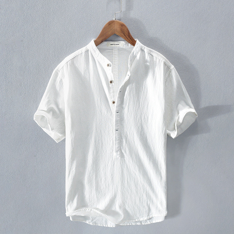 Casual Solid-Colour Shirt