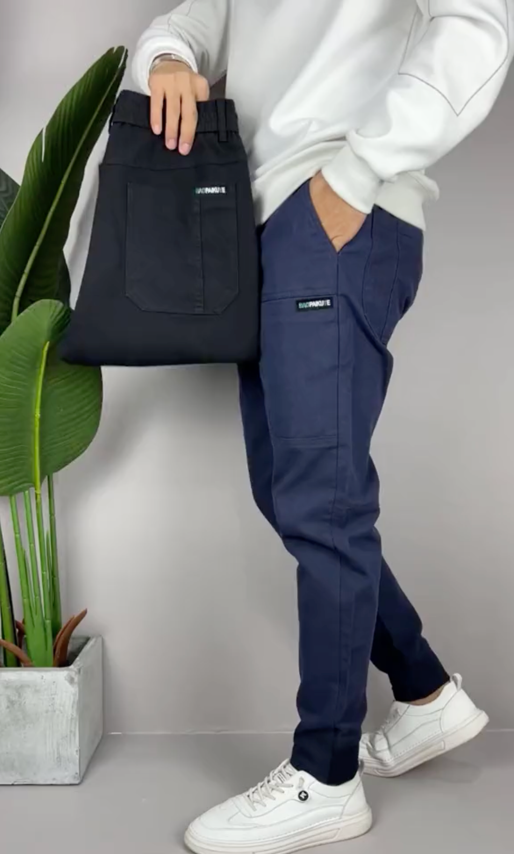 Tailored Stretch Utility Trousers
