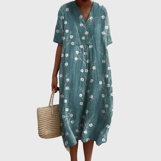 Soft Meadow Ditsy Midi Dress