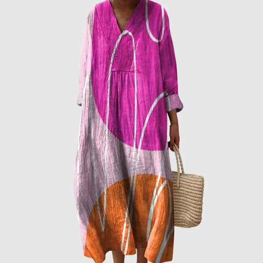 Sunset Arc Midi Dress