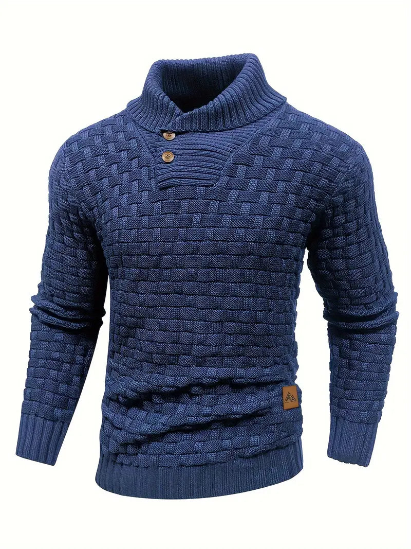 Men’s Textured Knit Pullover