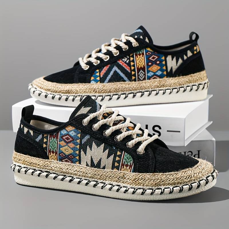 Boho-Inspired Canvas Sneakers