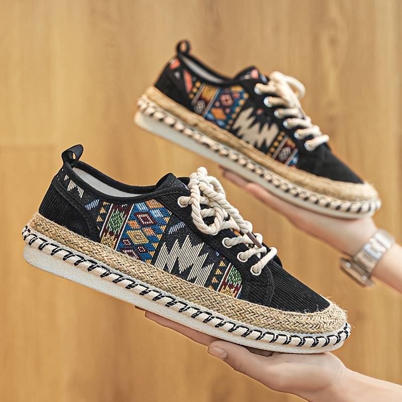 Boho-Inspired Canvas Sneakers