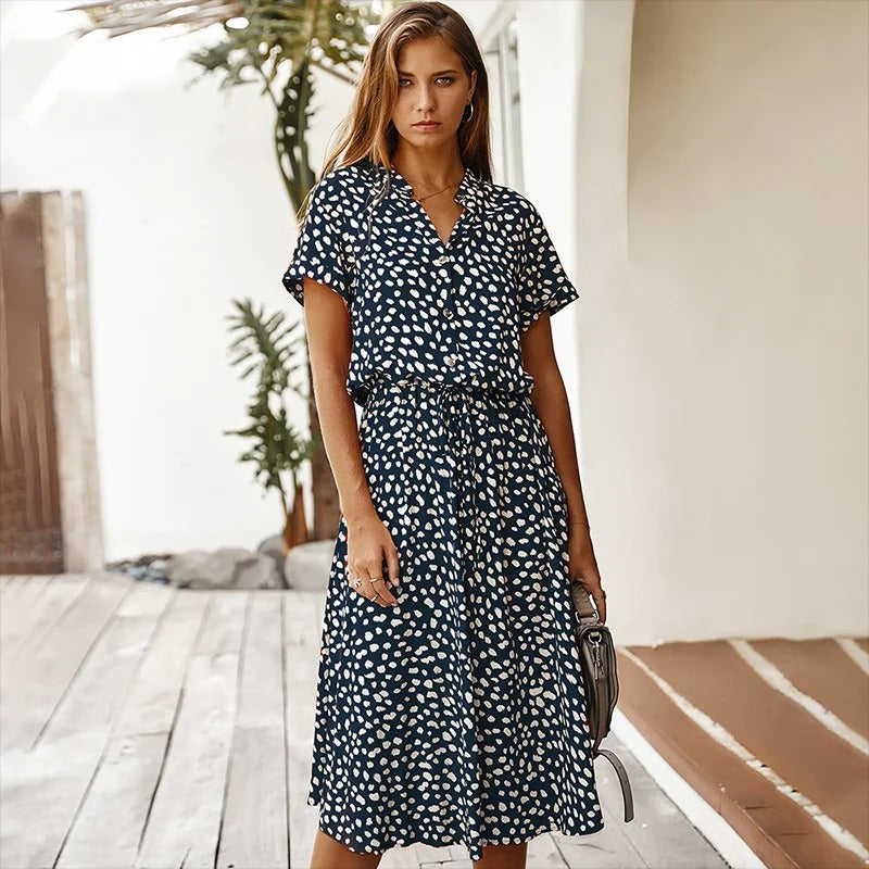Elegant Multi-Colour Summer Dress