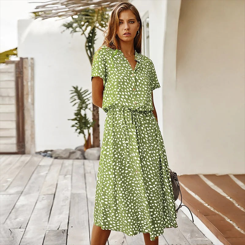 Elegant Multi-Colour Summer Dress