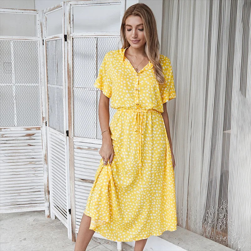 Elegant Multi-Colour Summer Dress