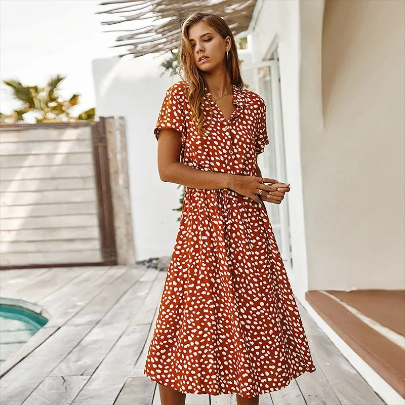 Elegant Multi-Colour Summer Dress
